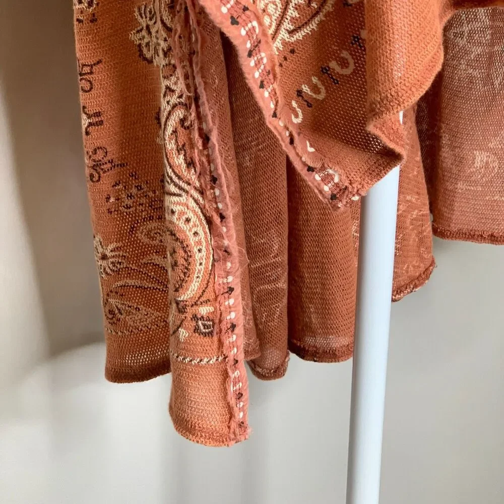 Womens Free People No Matter What Tunic Western‎ Cowgirl Oversized Boho Summer